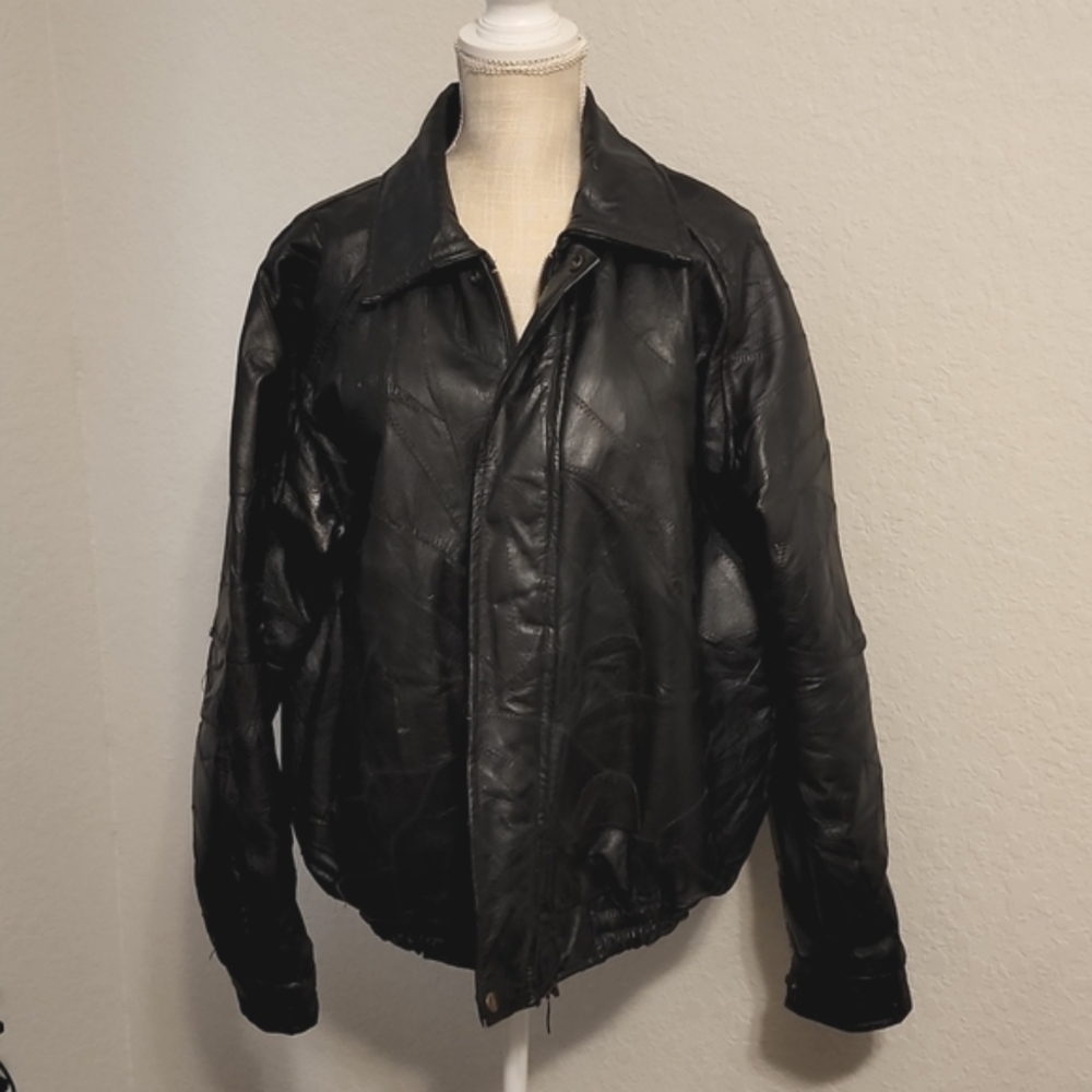 American Unique Men's Leather Jacket